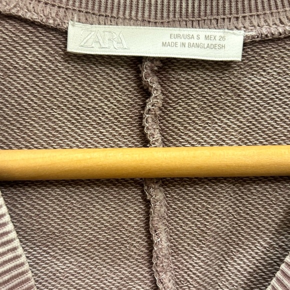 Zara Washed Effects Sweatpant Sweatshirt Set S - Picture 5 of 10